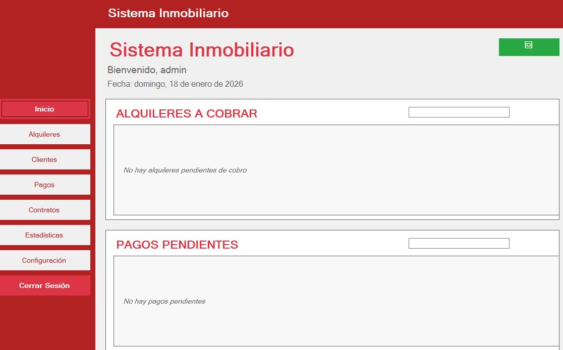 Cabrera Sistema - Control de Inmobiliaria